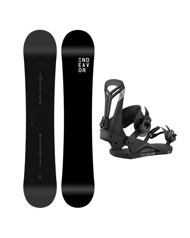 SET ENDEAVOR BOD LEGACY 2026 x Legaturi Snowboard UNION Men's 2026 FLITE Black