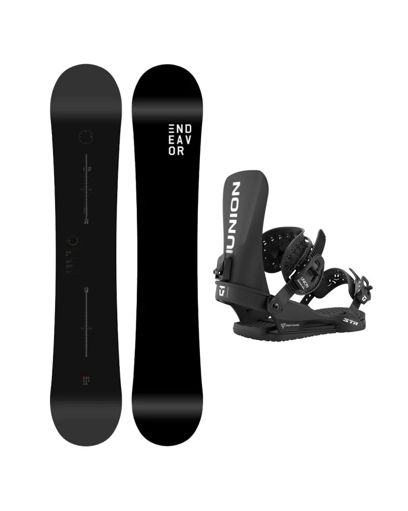 SET Placa Snowboard ENDEAVOR BOD LEGACY 2026 + Legaturi Snowboard UNION Men's 2027 STR Black