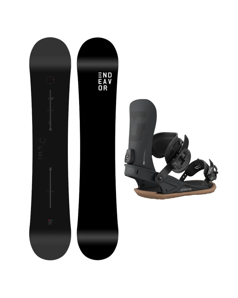 SET Placa Snowboard ENDEAVOR BOD LEGACY 2026 + Legaturi Snowboard UNION Men's 2027 STRATA Black