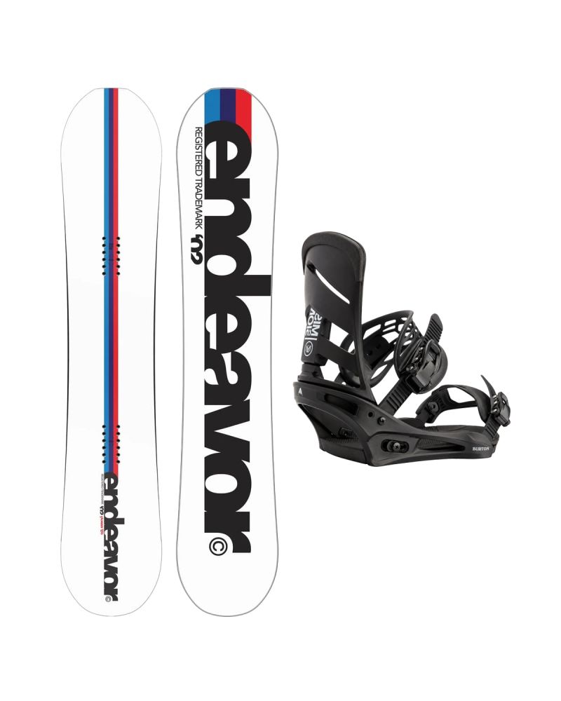 SET Placa Snowboard ENDEAVOR - Pioneer 2026 +Legaturi Snowboard BURTON - Men's - MISSION Black W27