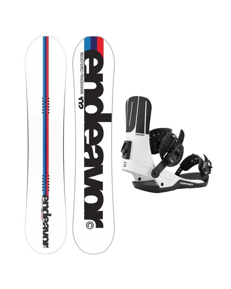 SET Placa Snowboard ENDEAVOR - Pioneer 2026 +Legaturi Snowboard UNION Men's 2027 CONTACT White