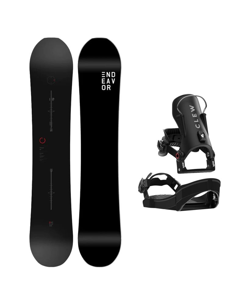 SET ENDEAVOR - PIONEER Legacy 2026 x Legaturi Snowboard CLEW Independence 1.0 2027 - Black