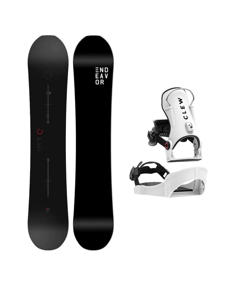 SET ENDEAVOR - PIONEER Legacy 2026 x Legaturi Snowboard CLEW Independence 1.0 2027 - White
