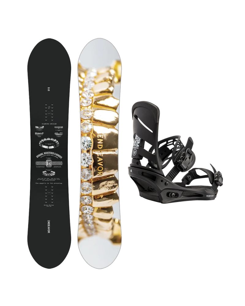 SET Placa Snowboard ENDEAVOR - Rover 2026 + Legaturi Snowboard BURTON - Men's - MISSION Black W27