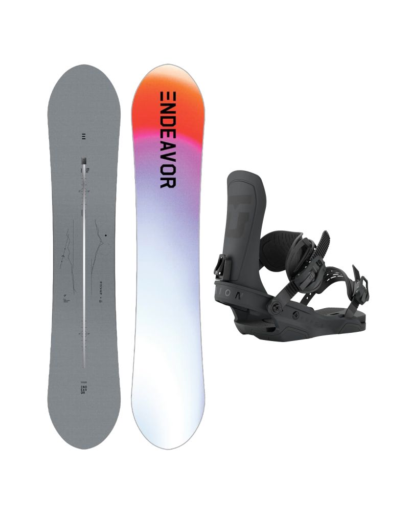 SET ENDEAVOR - Rover Directors PRO 2025 + Legaturi Snowboard UNION Men's 2027 FORCE TEAM Black
