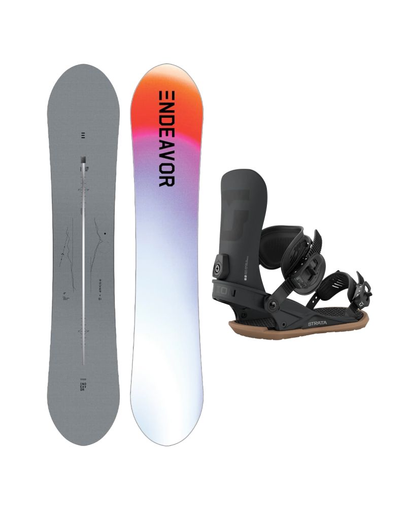 SET ENDEAVOR - Rover Directors PRO 2025 + Legaturi Snowboard UNION Men's 2027 STRATA Black