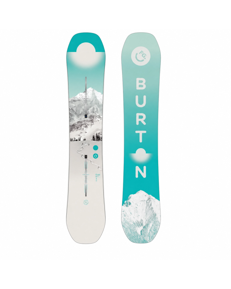 SET Placa Snowboard BURTON - Women's - FEELGOOD Flying V FIRST TRACKS 2027 - 146 + Legaturi Snowboard BURTON - Women's - CITIZEN Airstream Blue W27