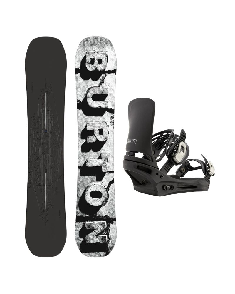SET Placa Snowboard BURTON - Men's - CUSTOM X Camber 2027 + Legaturi Snowboard BURTON - Men's - CARTEL Black W27