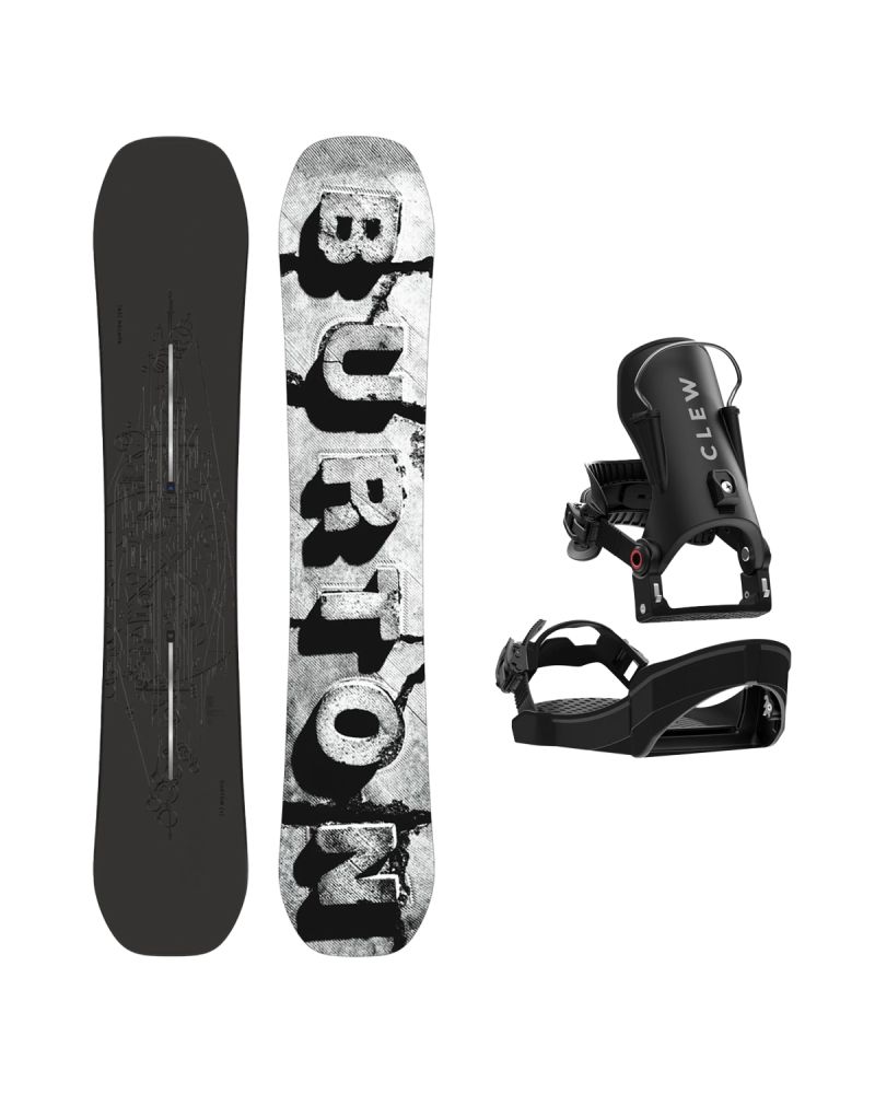 SET Placa Snowboard BURTON - Men's - CUSTOM X Camber 2027 + Legaturi Snowboard CLEW Independence 1.0 2027 - Black