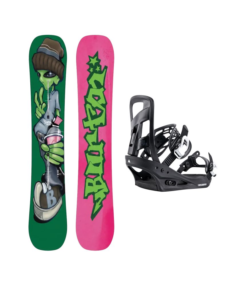 SET Placa Snowboard BURTON - GOOD COMPANY Camber 2027 + Legaturi Snowboard BURTON - Men's - FREESTYLE Black W27