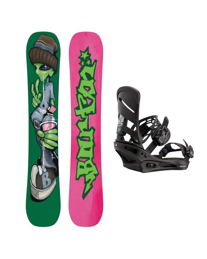 SET Placa Snowboard BURTON - GOOD COMPANY Camber 2027 + Legaturi Snowboard BURTON - Men's - MISSION Black W27