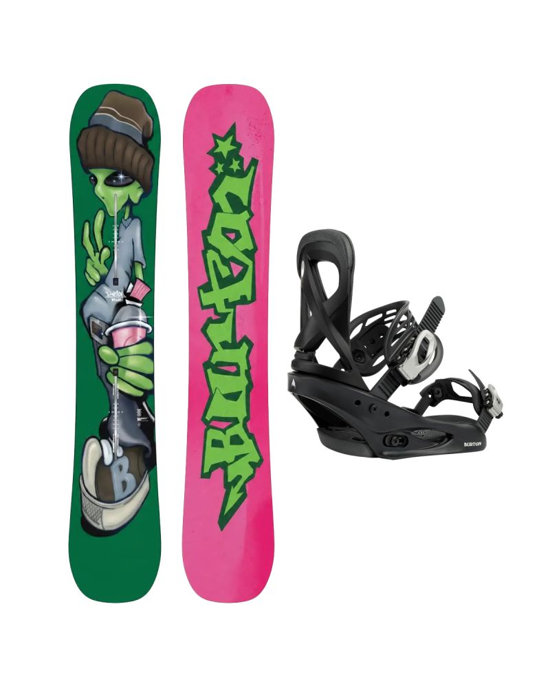 SET Placa Snowboard BURTON - GOOD COMPANY Camber 2027 + Legaturi Snowboard BURTON - Women's - SCRIBE Black W27