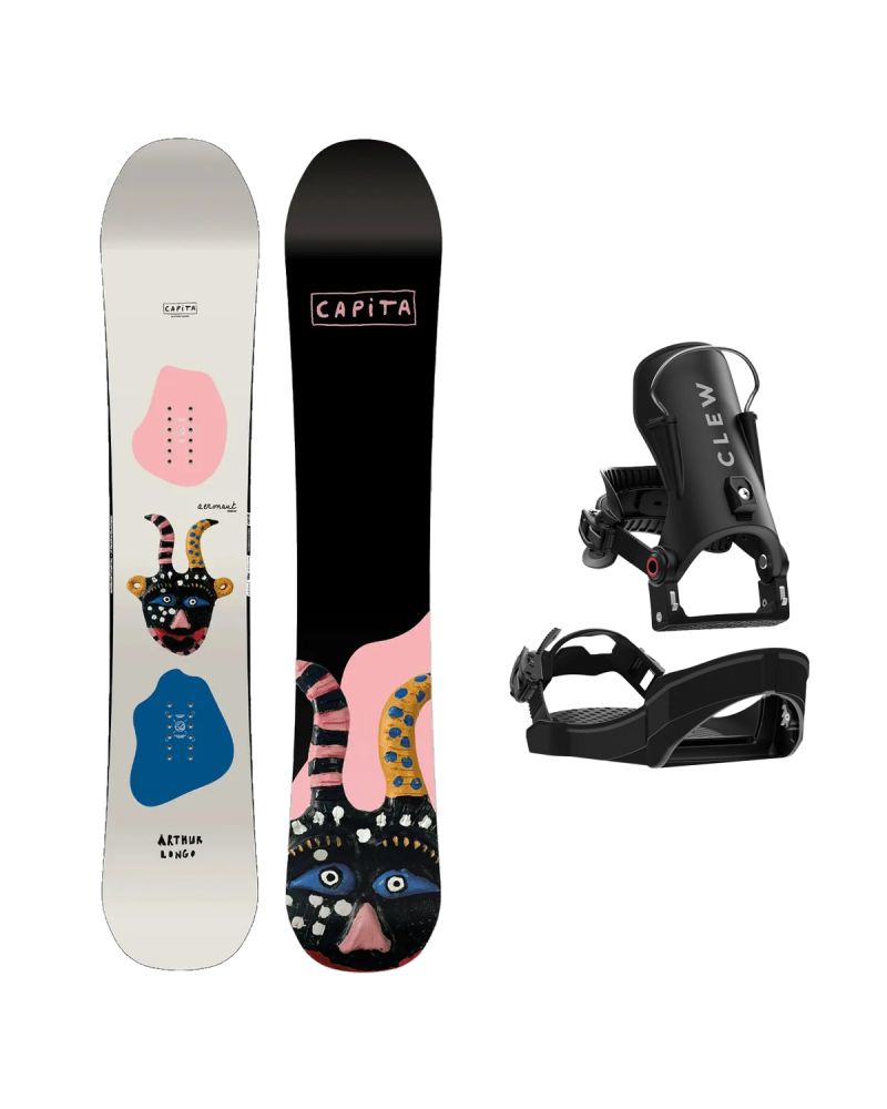 SET Placa Snowboard CAPiTA - AERONAUT WIDE 2027 - 158W + Legaturi Snowboard CLEW Independence 1.0 2027 - Black