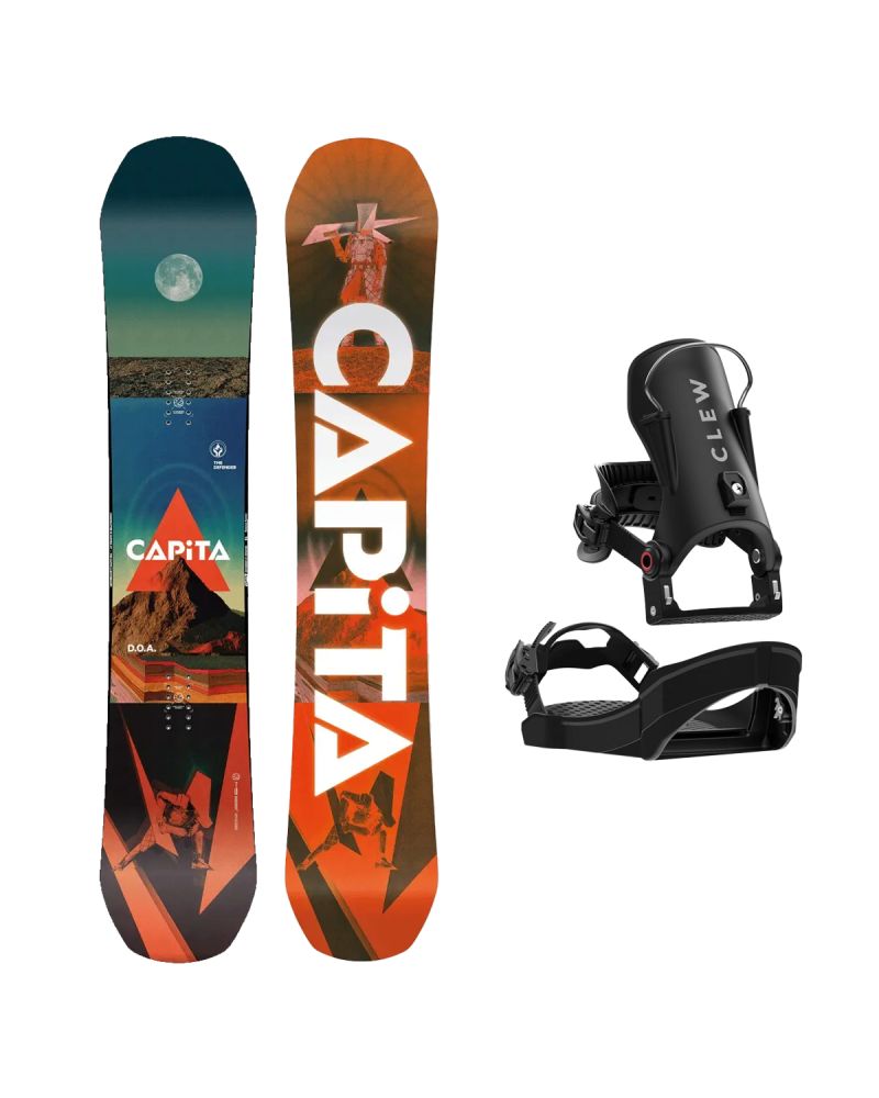 SET Placa Snowboard CAPiTA - D.O.A. 2027 + Legaturi Snowboard CLEW Independence 1.0 2027 - Black