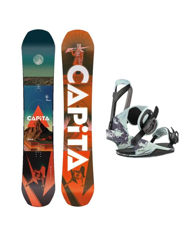 SET Placa Snowboard CAPiTA - D.O.A. 2027 + Legaturi Snowboard UNION Unisex 2027 FALCOR Glacier Shadow