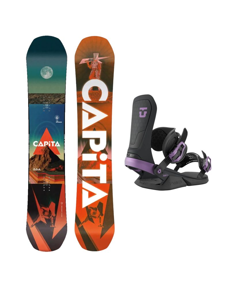 SET Placa Snowboard CAPiTA - D.O.A. 2027 + Legaturi Snowboard UNION Unisex 2027 NEO Black
