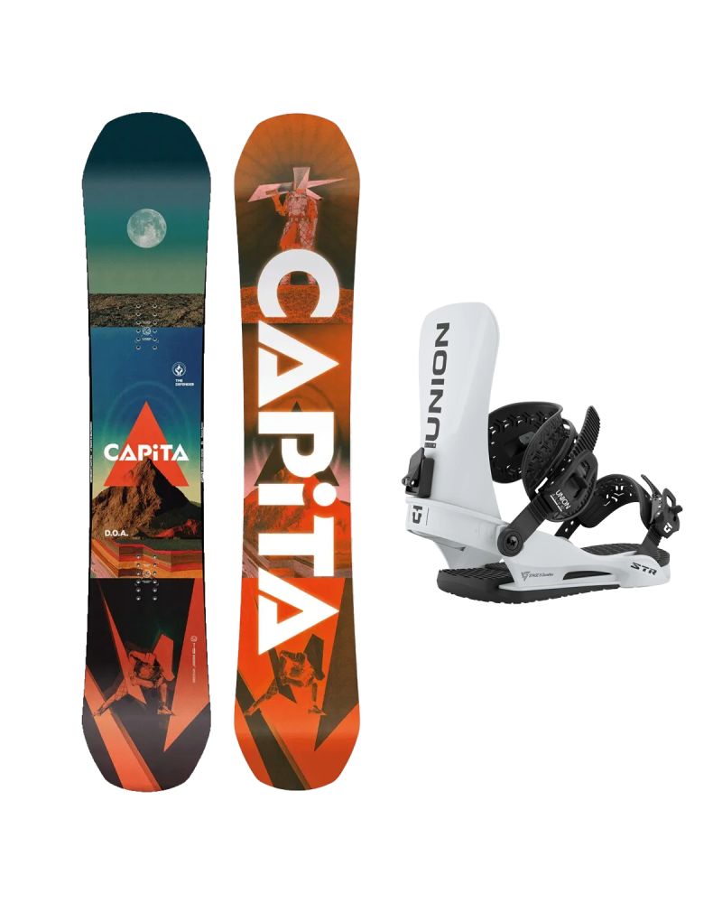 SET Placa Snowboard CAPiTA - D.O.A. 2027 + Legaturi Snowboard UNION Men's 2027 STR Grey