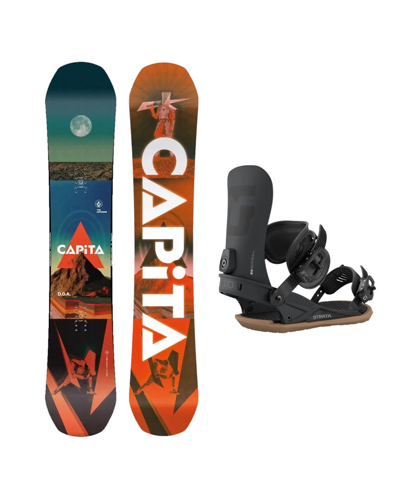 SET Placa Snowboard CAPiTA - D.O.A. 2027 + Legaturi Snowboard UNION Men's 2027 STRATA Black