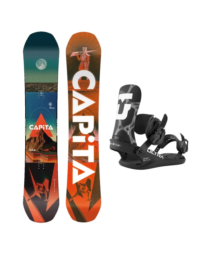 SET Placa Snowboard CAPiTA - D.O.A. 2027 + Legaturi Snowboard UNION Men's 2027 ULTRA Black