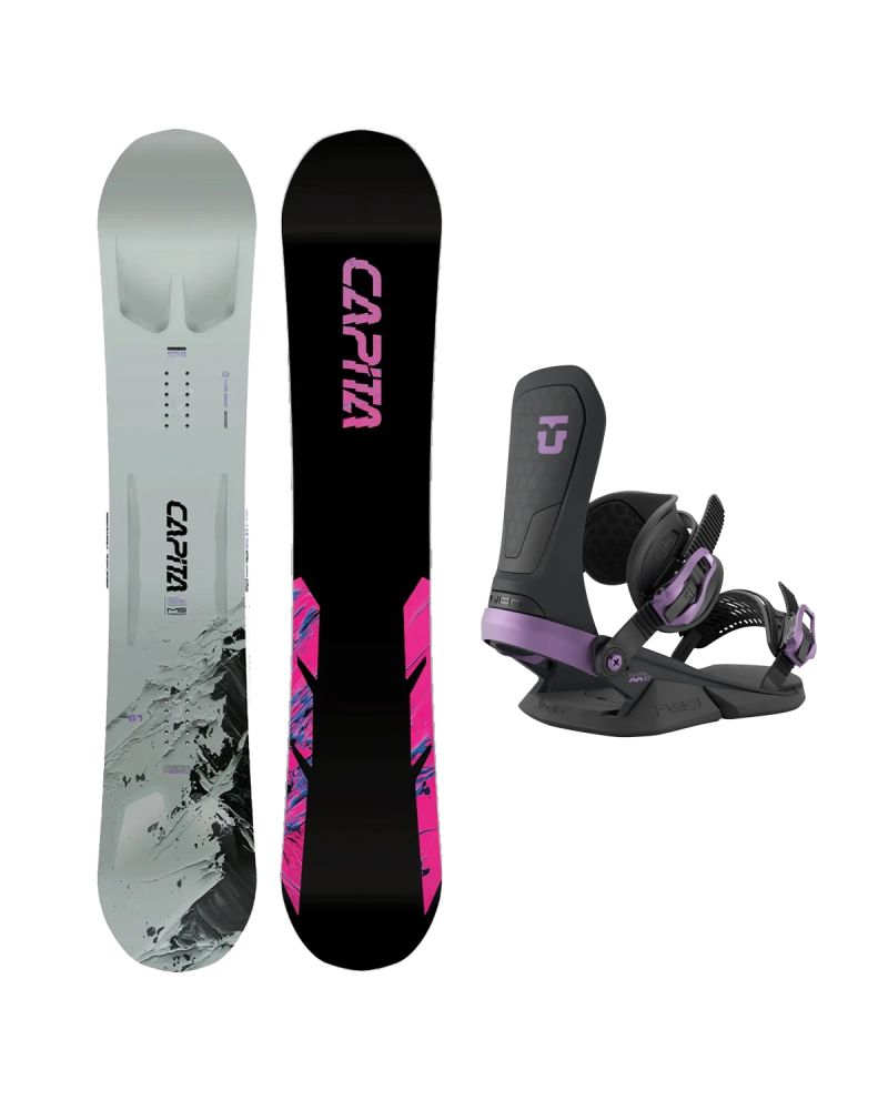 SET Placa Snowboard CAPiTA - MEGA MERCURY 2027 - 157 + Legaturi Snowboard UNION Unisex 2027 NEO Black