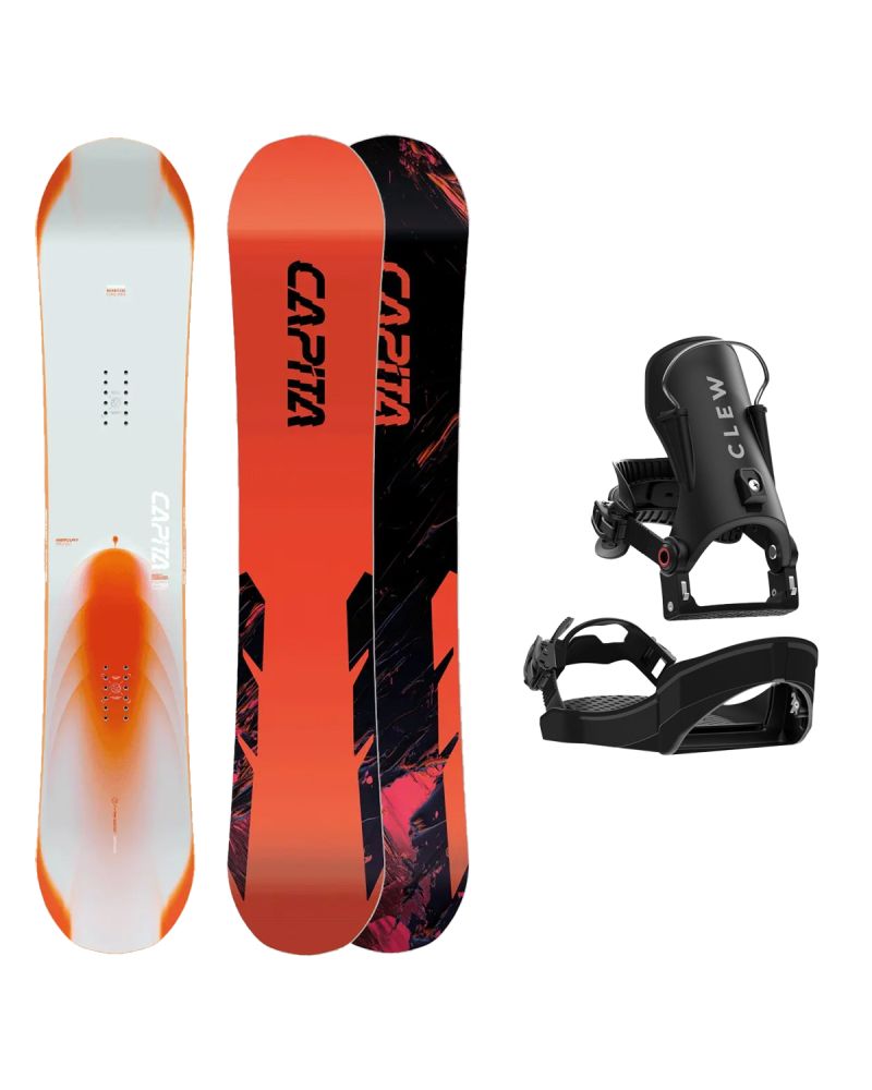 SET Placa Snowboard CAPiTA - MERCURY 2027 + Legaturi Snowboard CLEW Independence 1.0 2027 - Black