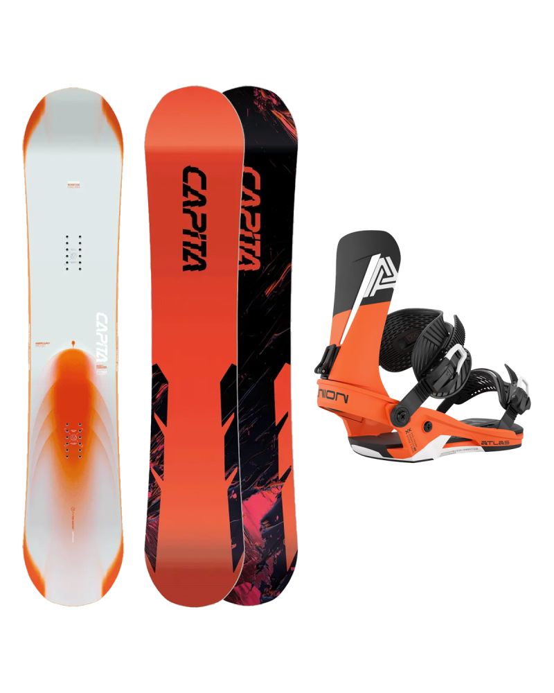 SET Placa Snowboard CAPiTA - MERCURY 2027 + Legaturi Snowboard UNION Men's 2027 ATLAS Orange