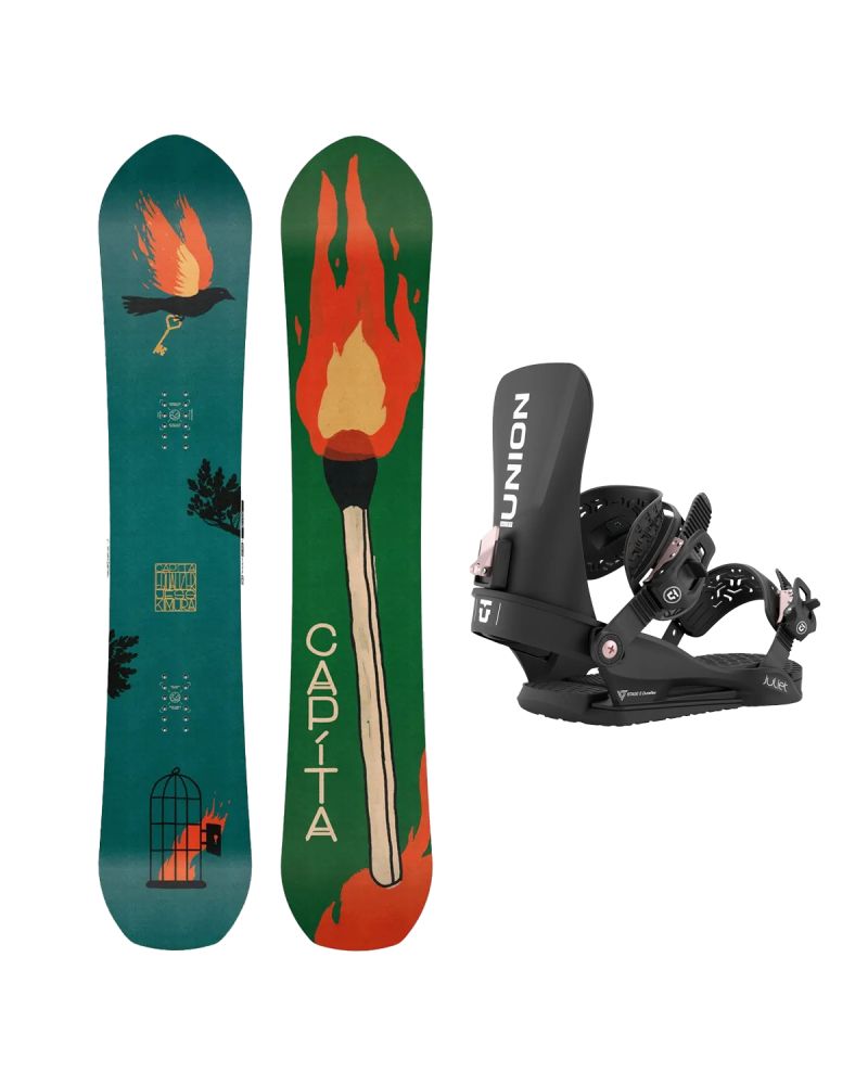 SET Placa Snowboard CAPiTA - THE EQUALIZER 2027 + Legaturi Snowboard UNION Women's 2027 JULIET Black