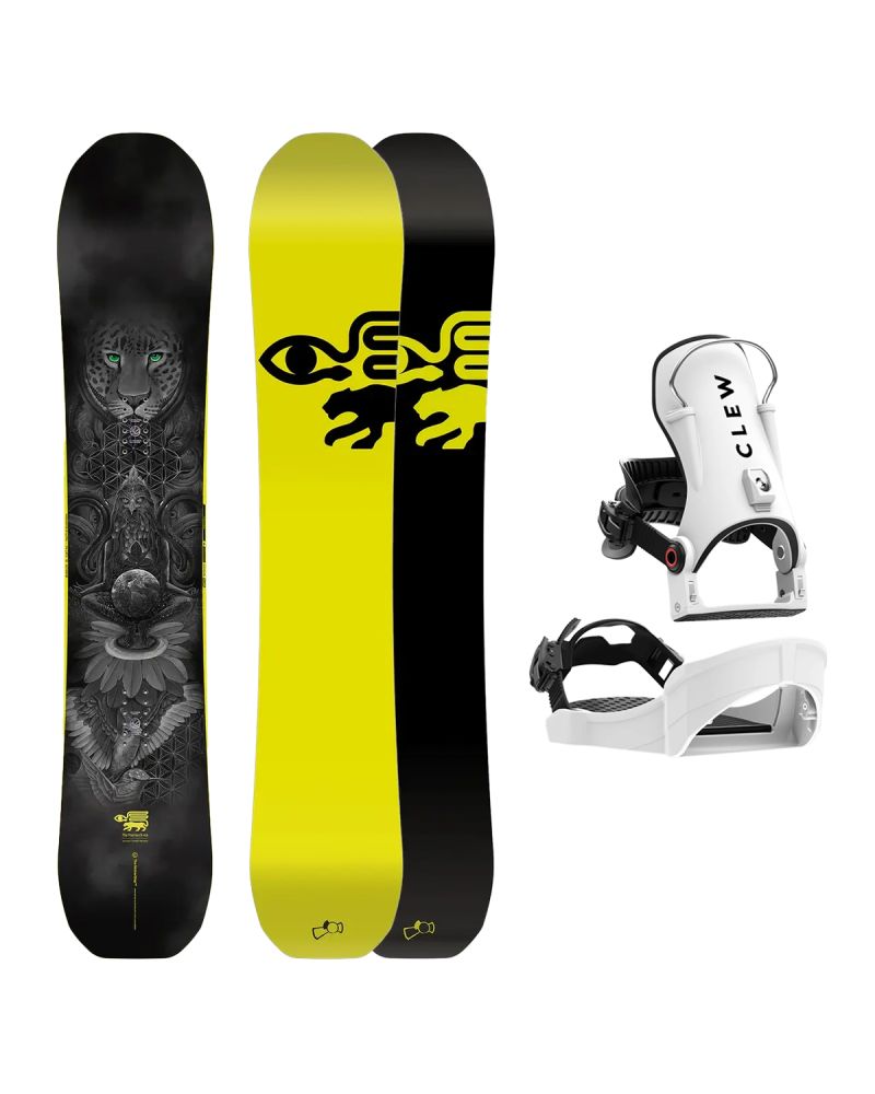 SET Placa Snowboard CAPiTA - THE MATRIARCH 2027 + Legaturi Snowboard CLEW Independence 1.0 2027 - White