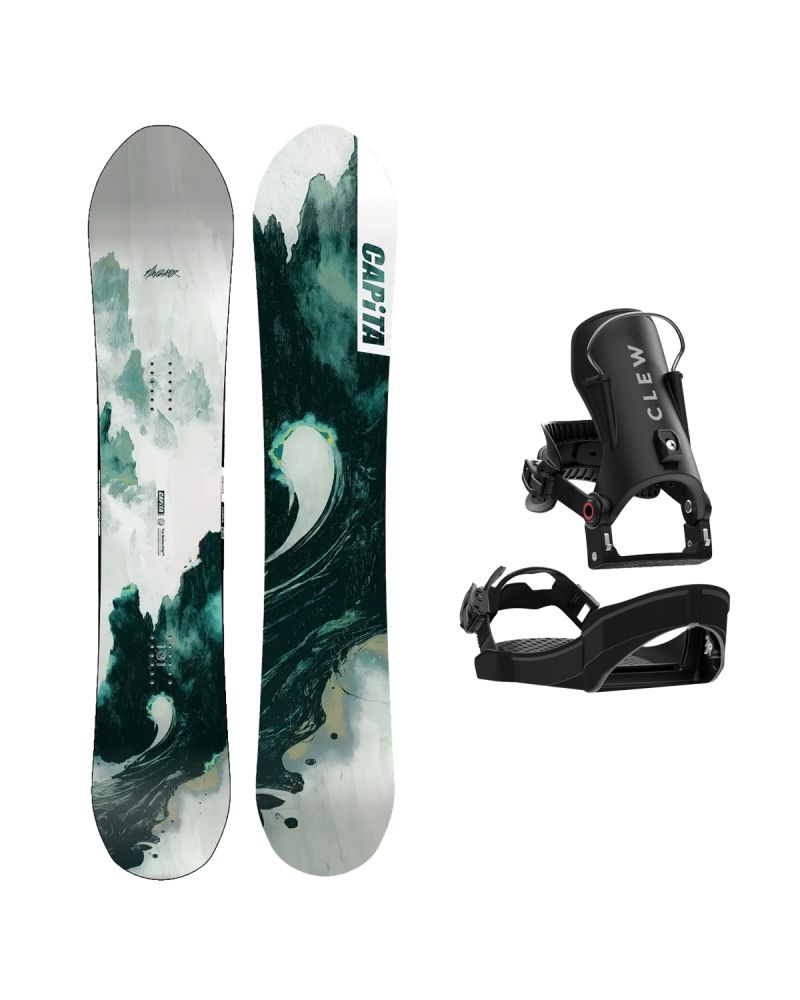 SET Placa Snowboard CAPiTA - THE NAVIGATOR 2027 - 167 + Legaturi Snowboard CLEW Independence 1.0 2027 - Black
