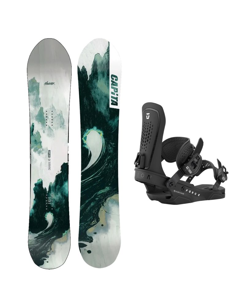 SET Placa Snowboard CAPiTA - THE NAVIGATOR 2027 - 167 + Legaturi Snowboard UNION Men's 2027 FORCE Black