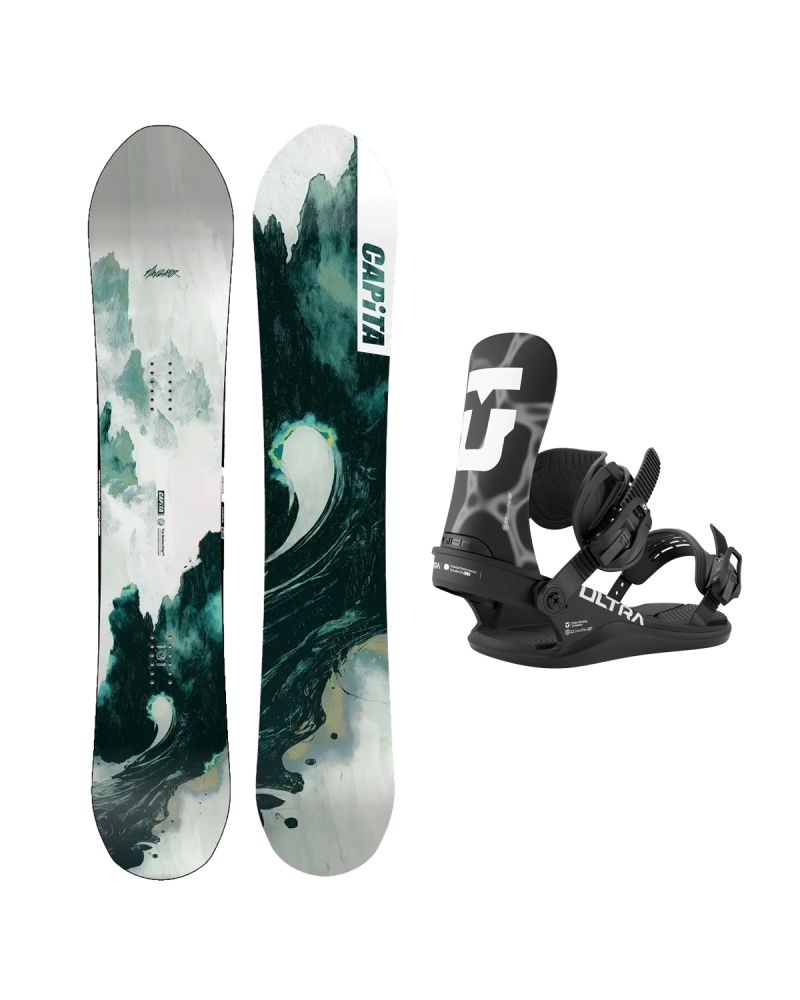 SET Placa Snowboard CAPiTA - THE NAVIGATOR 2027 - 167 + Legaturi Snowboard UNION Men's 2027 ULTRA Black
