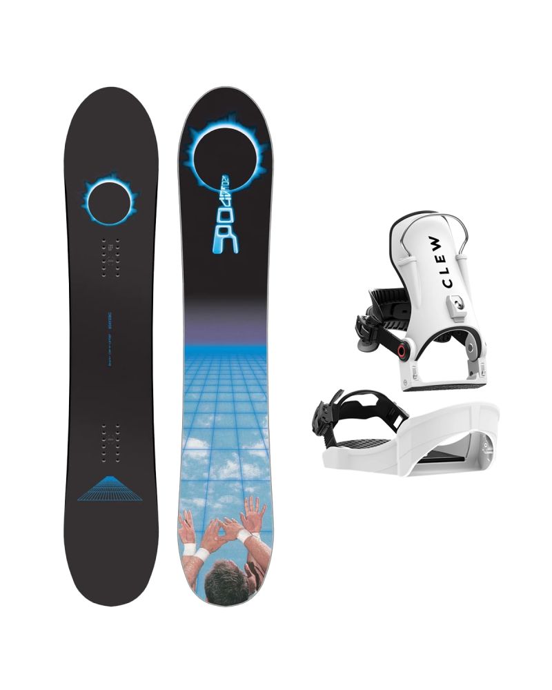 SET Placa Snowboard ENDEAVOR - Apollo 2026 160 Wide + Legaturi Snowboard CLEW Independence 1.0 2027 - White