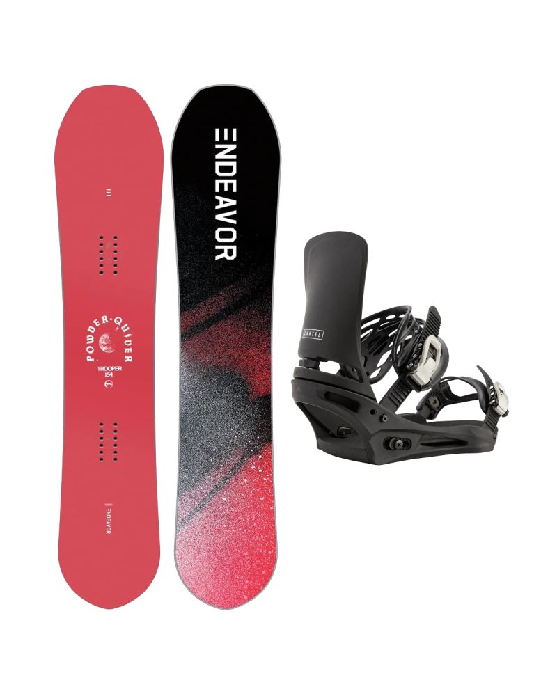 SET Placa Snowboard ENDEAVOR - Trooper PRO 2026 + Legaturi Snowboard BURTON - Men's - CARTEL Black W27