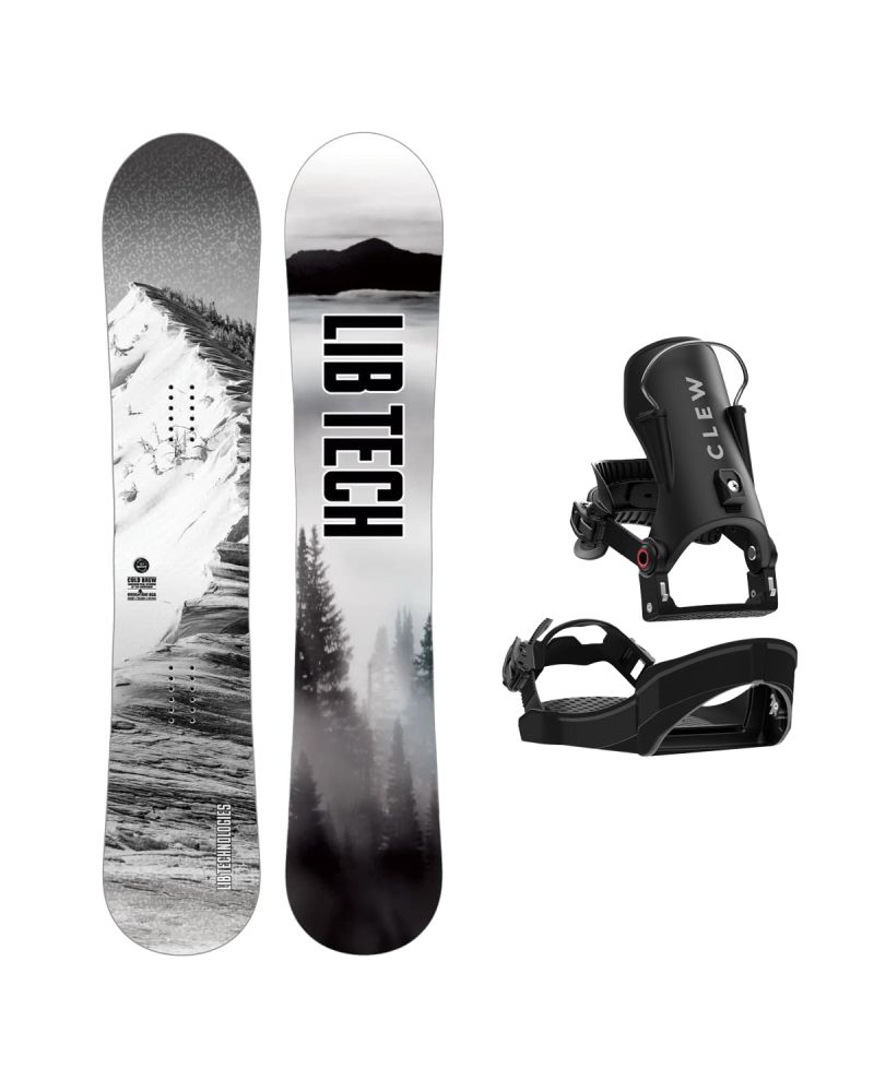 SET Placa Snowboard LIB TECH - COLD BREW 2027 + Legaturi Snowboard CLEW Independence 1.0 2027 - Black