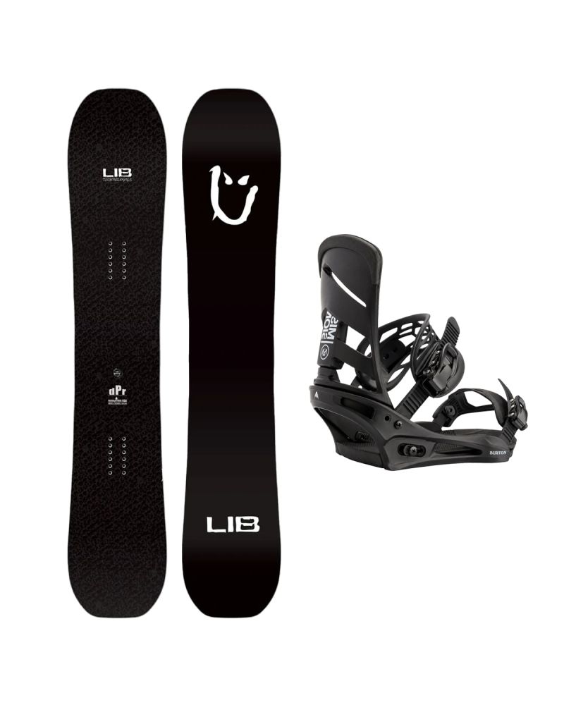 SET Placa Snowboard LIB TECH - DPR 2027 - 158 + Legaturi Snowboard BURTON - Men's - MISSION Black W27