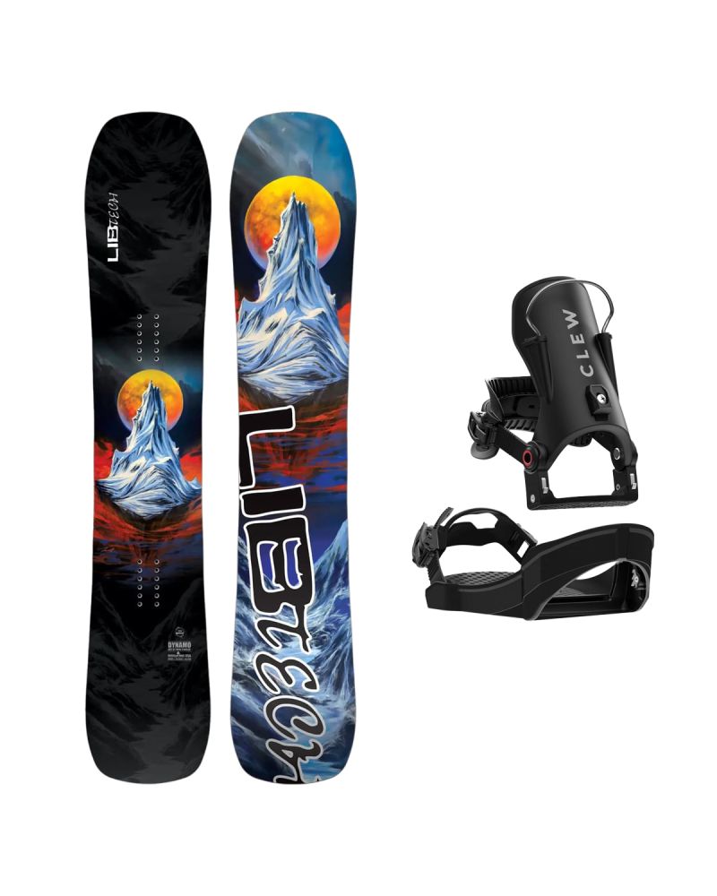 SET Placa Snowboard LIB TECH - DYNAMO 2027 - 159 + Legaturi Snowboard CLEW Independence 1.0 2027 - Black