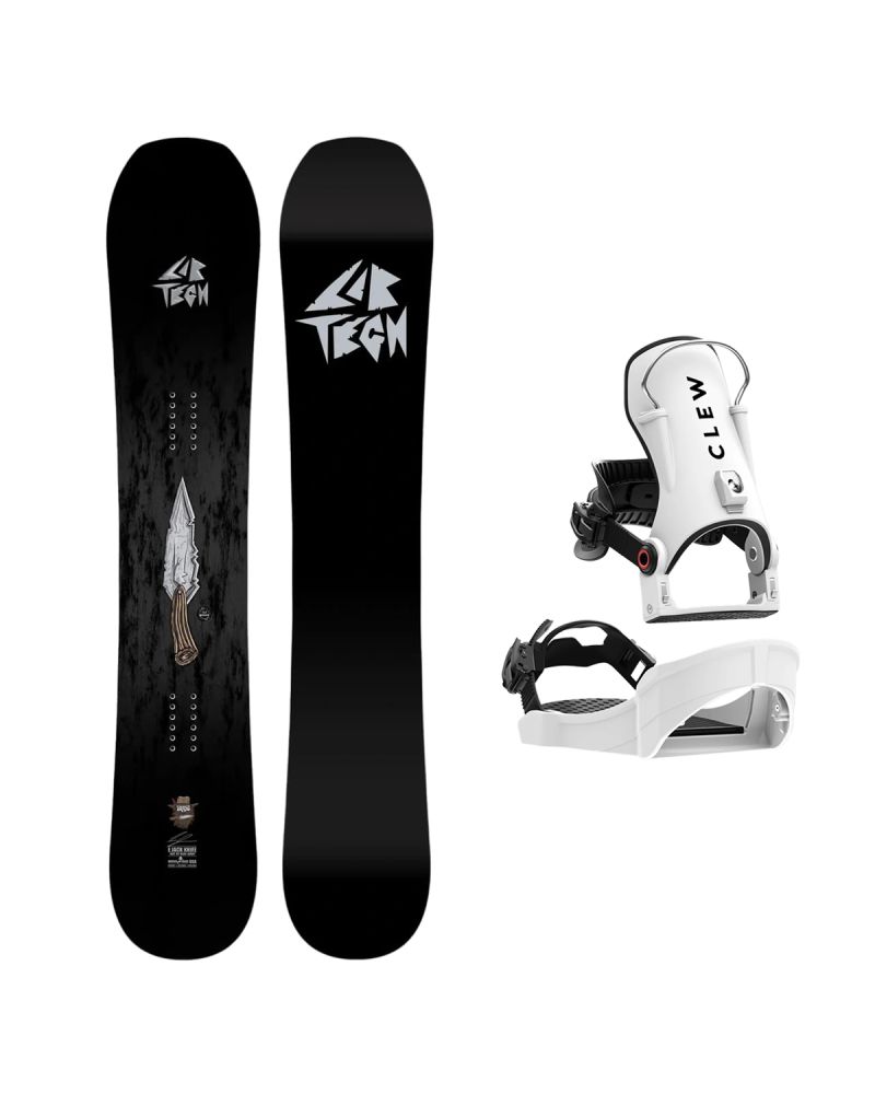 SET Placa Snowboard LIB TECH - EJACK KNIFE 2027 - 157 + Legaturi Snowboard CLEW Independence 1.0 2027 - White