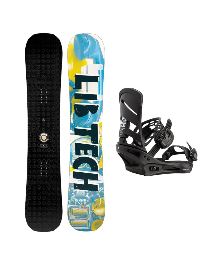 SET Placa Snowboard LIB TECH - LEGITIMIZER 2027 - 154 + Legaturi Snowboard BURTON - Men's - MISSION Black W27