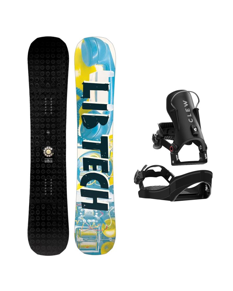 SET Placa Snowboard LIB TECH - LEGITIMIZER 2027 - 154 + Legaturi Snowboard CLEW Independence 1.0 2027 - Black