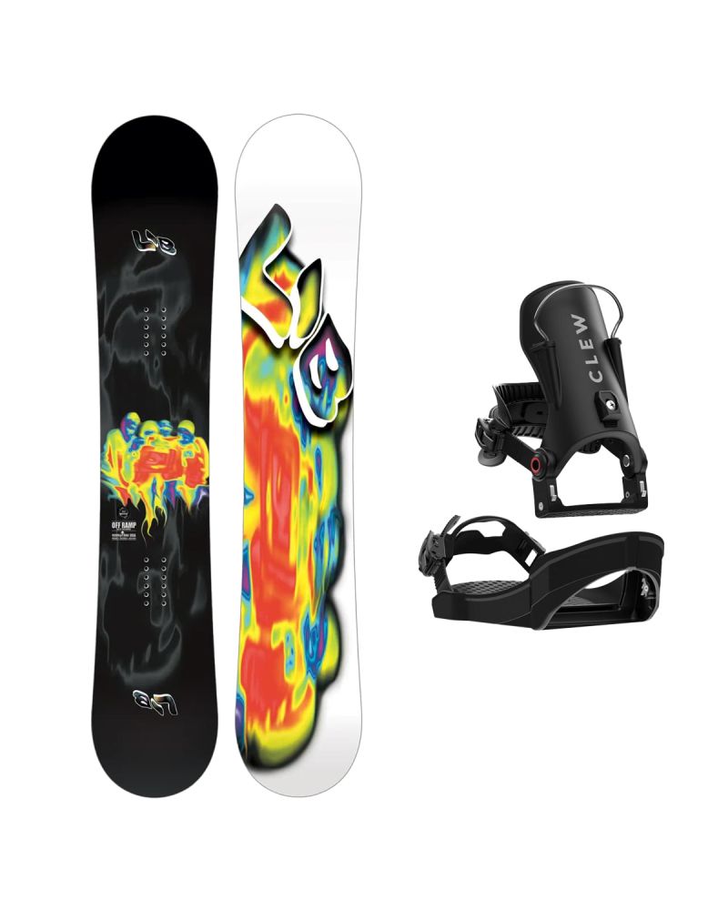 SET Placa Snowboard LIB TECH - OFF RAMP 2027 - 154 + Legaturi Snowboard CLEW Independence 1.0 2027 - Black