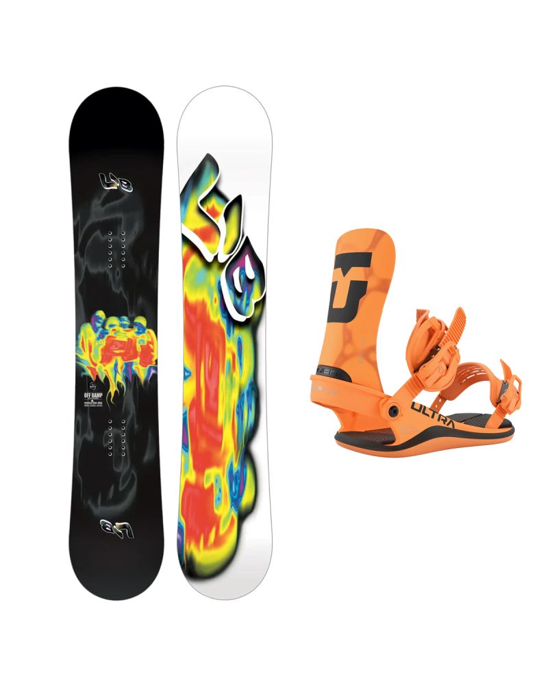 SET Placa Snowboard LIB TECH - OFF RAMP 2027 - 154 + Legaturi Snowboard UNION Men's 2027 ULTRA Orange