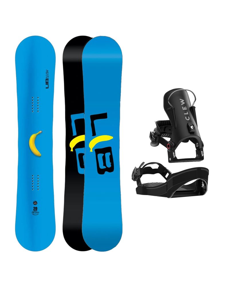 SET Placa Snowboard LIB TECH - SKATE BANANA 2027 + Legaturi Snowboard CLEW Independence 1.0 2027 - Black