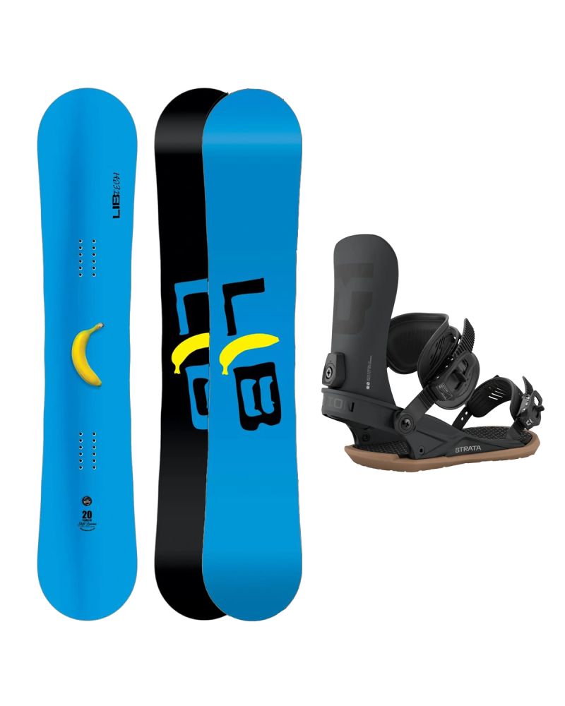 SET Placa Snowboard LIB TECH - SKATE BANANA 2027 + Legaturi Snowboard UNION Men's 2027 STRATA Black