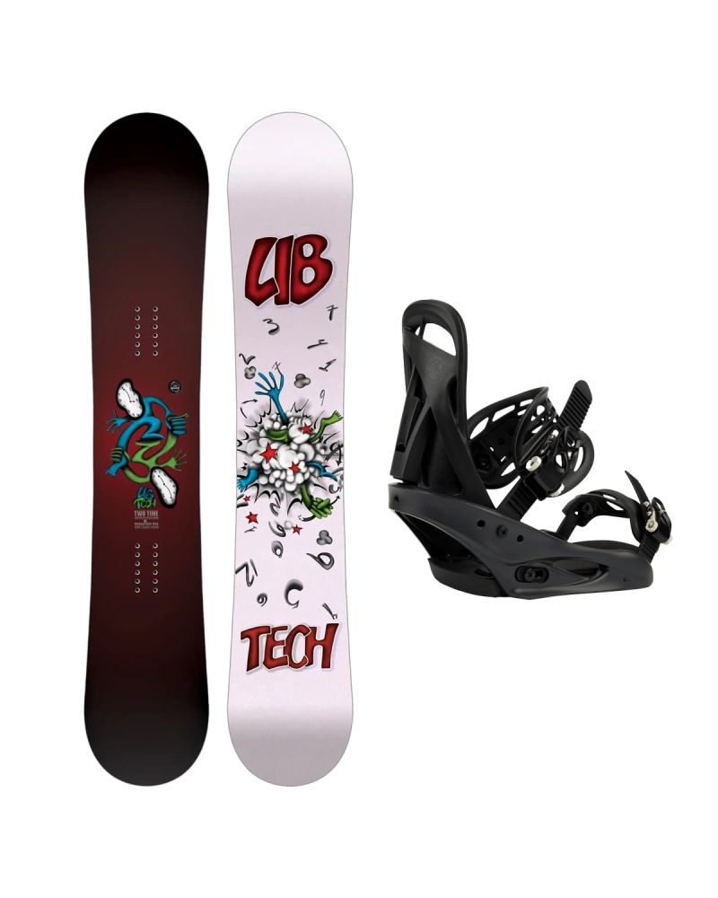 SET Placa Snowboard LIB TECH - TWO TIME 2027 - 146 + Legaturi Snowboard BURTON - Women's - CITIZEN Black W27