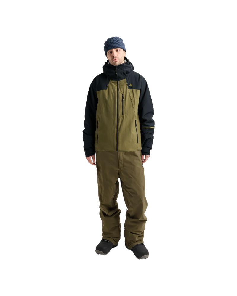 SET Geaca Snowboard BURTON - Men's - Reserve 2L Insulated - True Black/Dried Moss + Salopeta Snowboard BURTON -Men's - Reserve 2L Stretch - Dried Moss