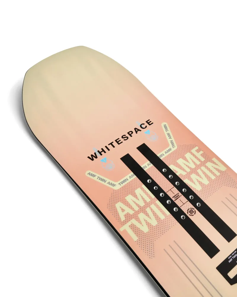 SET Placa Snowboard WHITESPACE - AMF Twin B 2027 + Legaturi Snowboard CLEW Independence 1.0 2027 - White