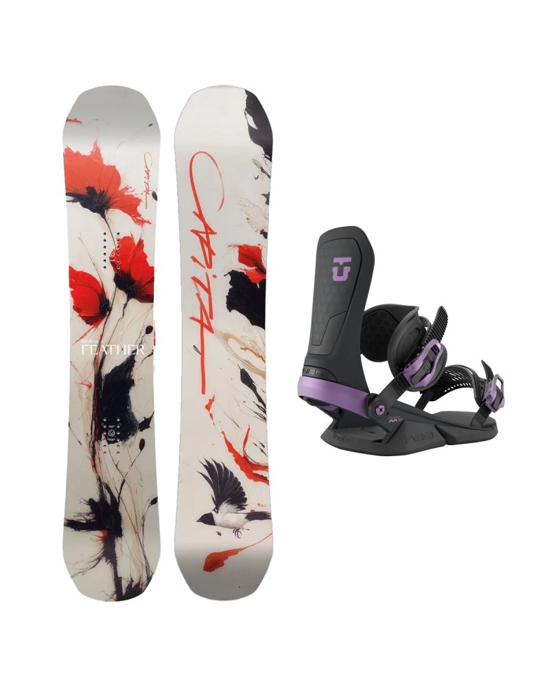 SET Placa Snowboard CAPiTA - BIRDS OF A FEATHER 2027 + Legaturi Snowboard UNION Unisex 2027 NEO Black