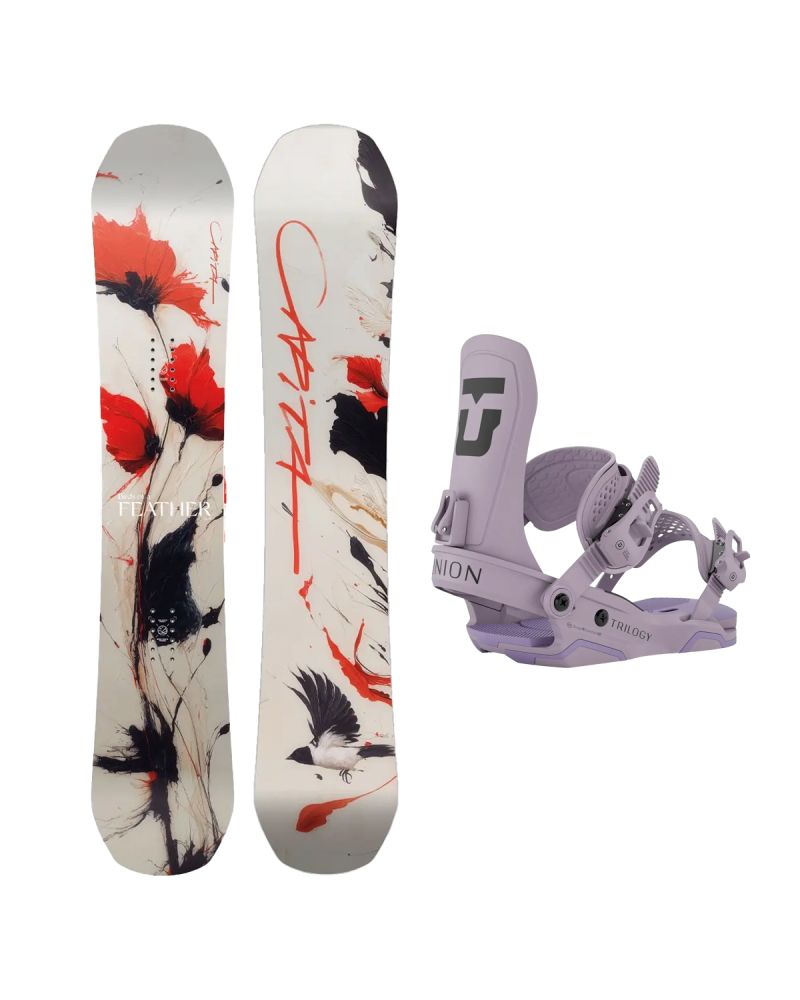 SET Placa Snowboard CAPiTA - BIRDS OF A FEATHER 2027 + Legaturi Snowboard UNION Women's 2027 TRILOGY Violet