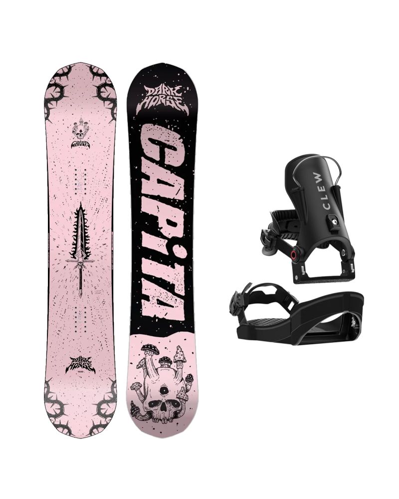 SET Placa Snowboard CAPiTA - DARK HORSE 2027 + Legaturi Snowboard CLEW Independence 1.0 2027 - Black