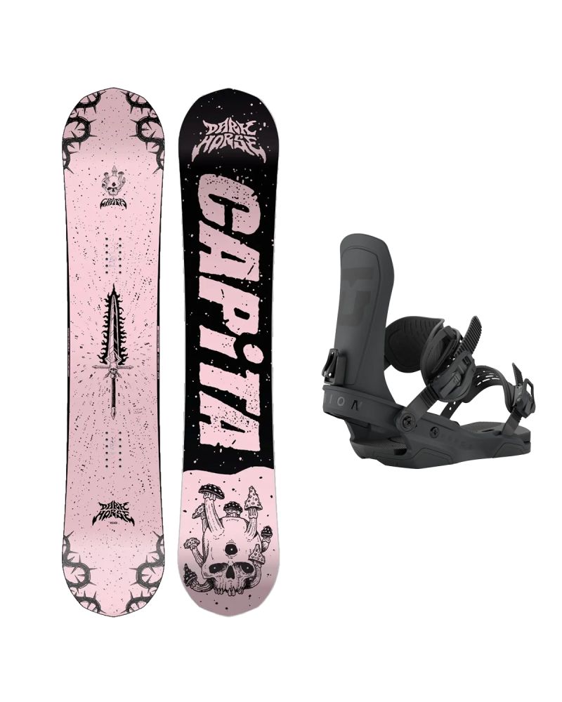 SET Placa Snowboard CAPiTA - DARK HORSE 2027 + Legaturi Snowboard UNION Men's 2027 FORCE TEAM Black